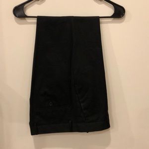 Slim fit black dress pants